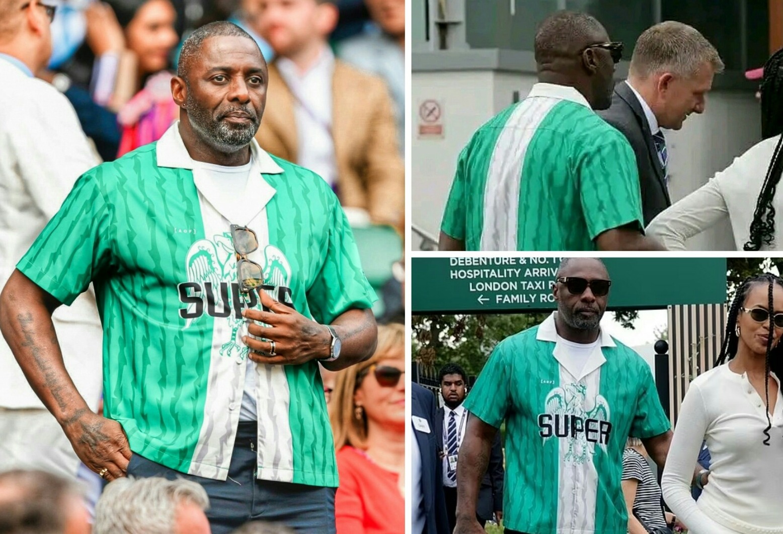 Ipeepz Idris Elba Super Eagles 1996 Vintage Retro Jersey